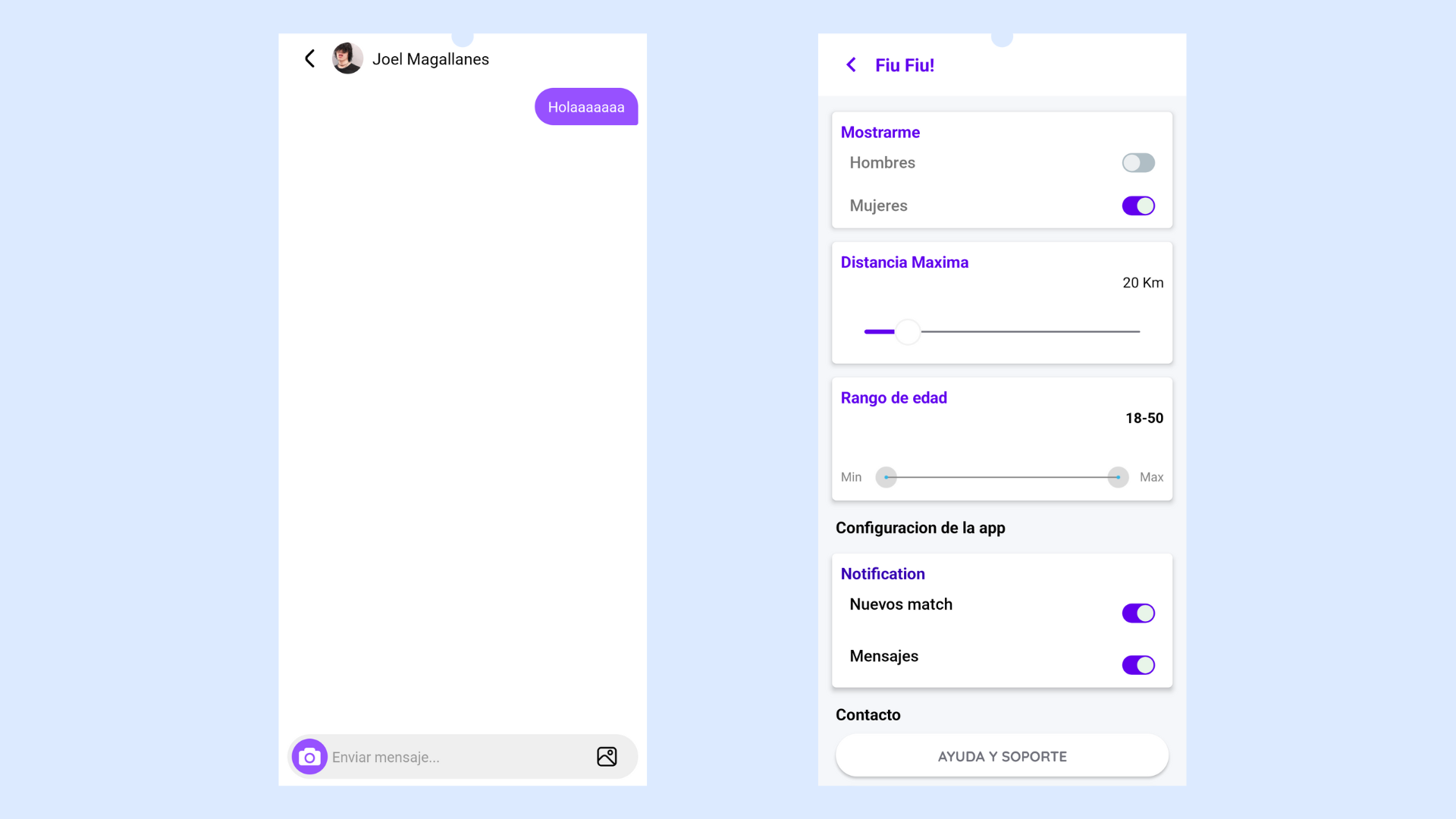 Dating App - vista 2
